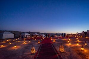 Night Camp in Sahara Desert