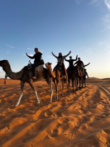 Camel riding in morocco